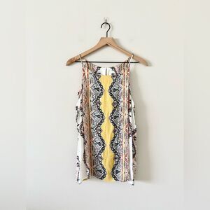 Verse High Neck Tank in Multi Paisley Print - Size M